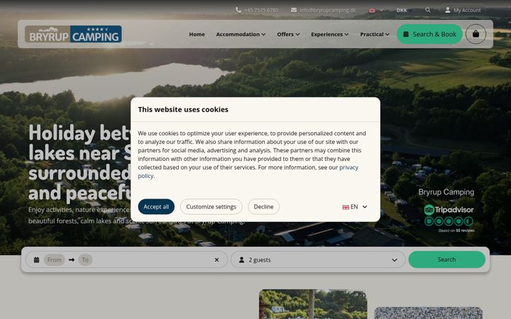 Screenshot of bryrupcamping.pl