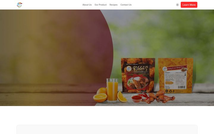 Screenshot of brytafoods.com