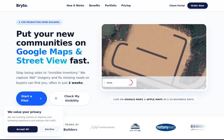 Screenshot of bryto.com