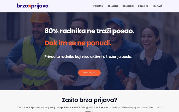 Screenshot of brzaprijava.com