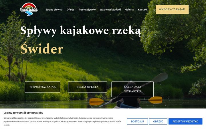 Screenshot van brzegiswidra.pl