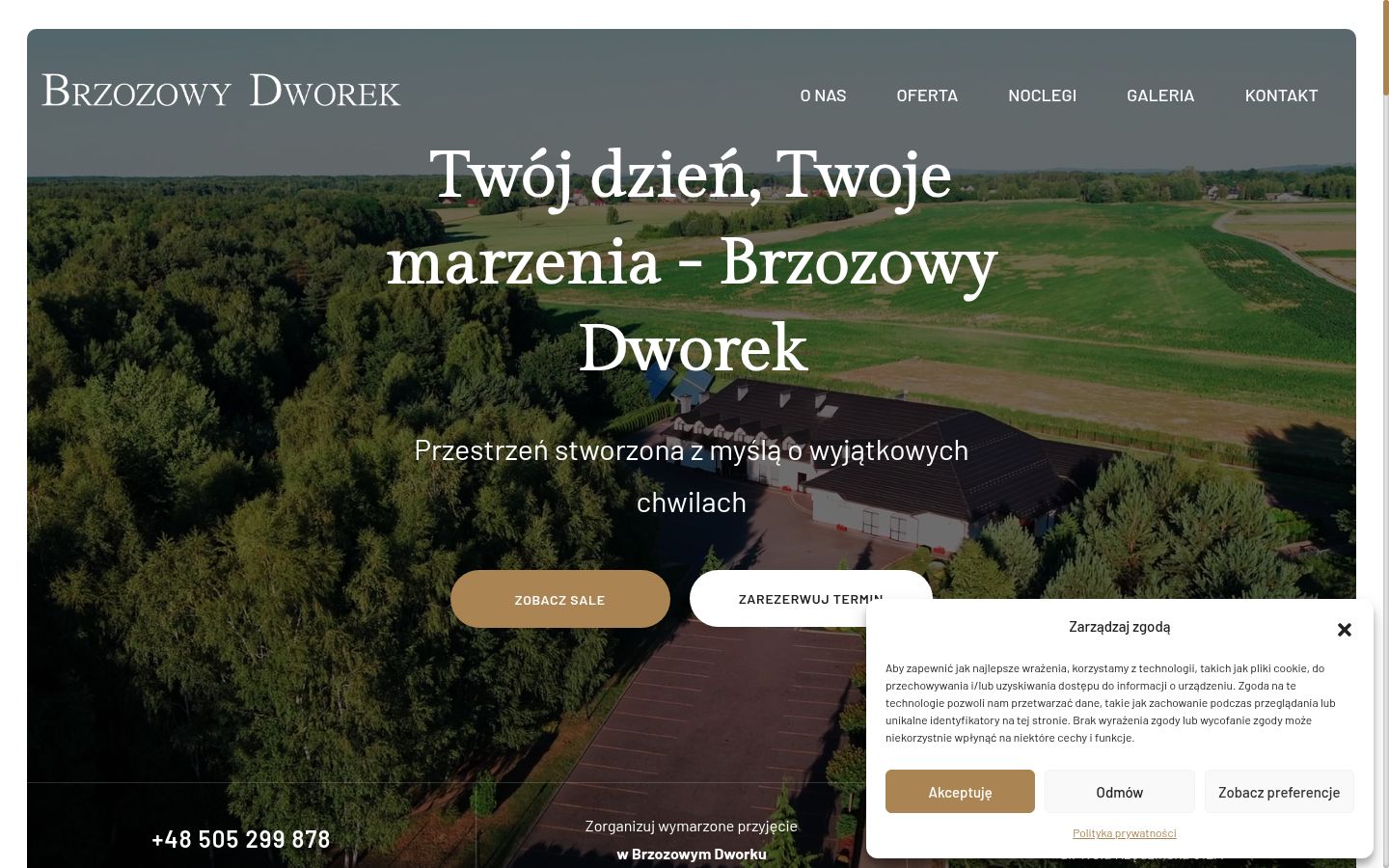 Snimka zaslona bannera za privolu prikazanog prije bilo kakve interakcije