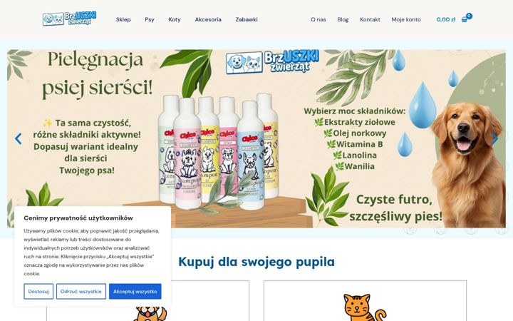 Screenshot of brzuszkizwierzat.pl