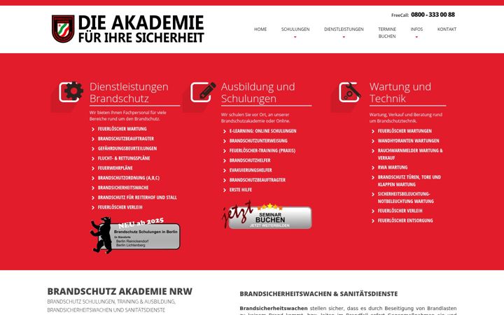 Screenshot of bs-akademie.nrw