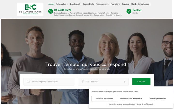 Screenshot του bs-consultants.fr