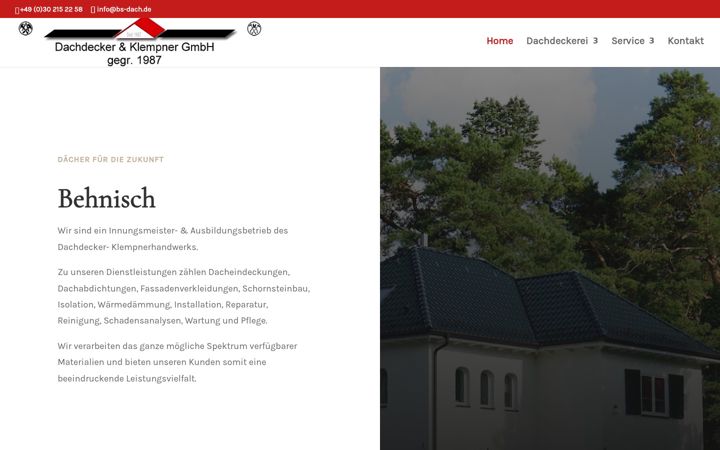 Screenshot of bs-dach.de
