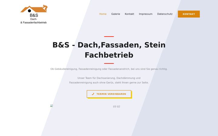Screenshot stránky bs-fassaden-stein-fachbetrieb.de