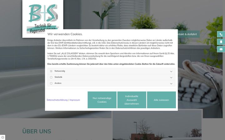 Screenshot of bs-fugenabdichtung.de