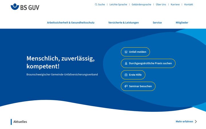 Screenshot stránky bs-guv.de