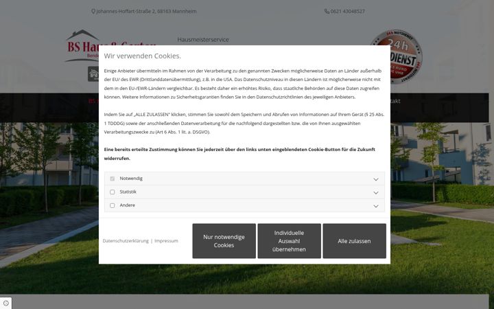 Screenshot of bs-hausundgarten.de