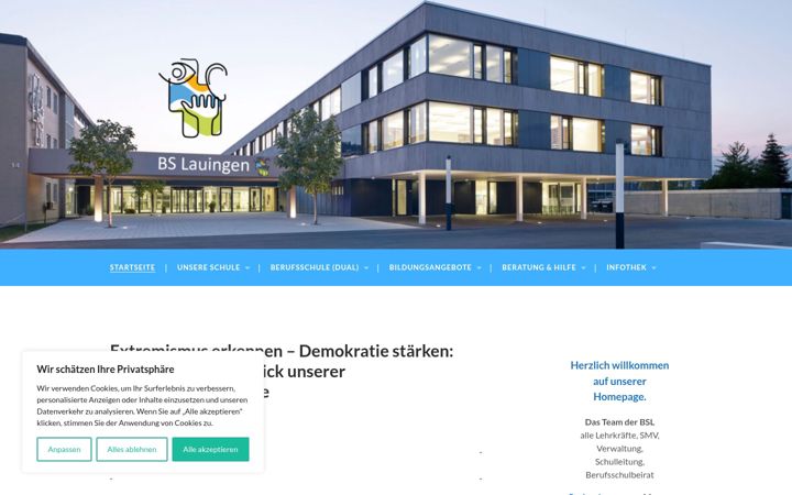 Screenshot of bs-lauingen.de