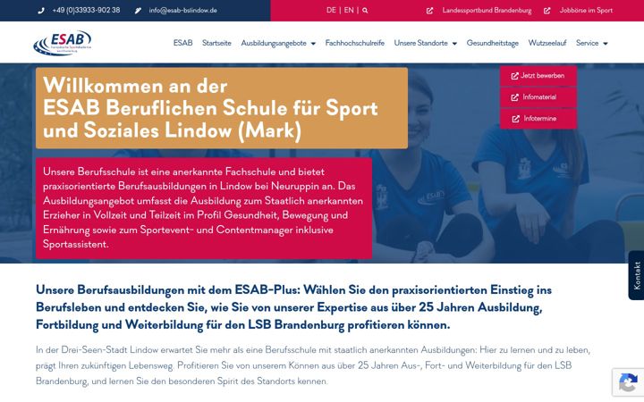 Screenshot of bs-lindow.de