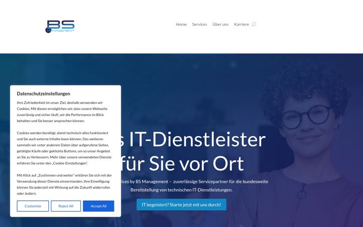 Screenshot of bs-management.net