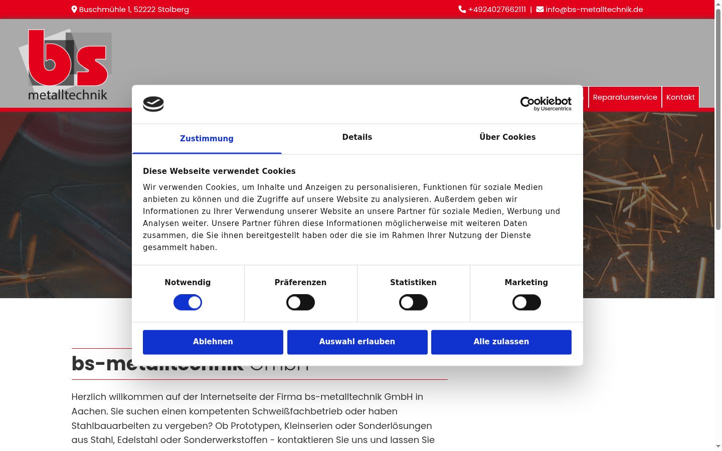 Screenshot tal-banner tal-kunsens muri qabel kwalunkwe interazzjoni