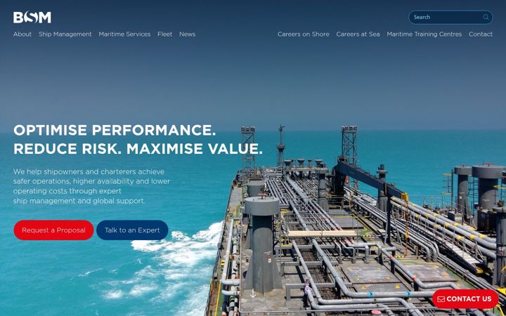 Zrzut ekranu bs-shipmanagement.com