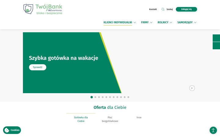 Screenshot of bs-swierklaniec.pl