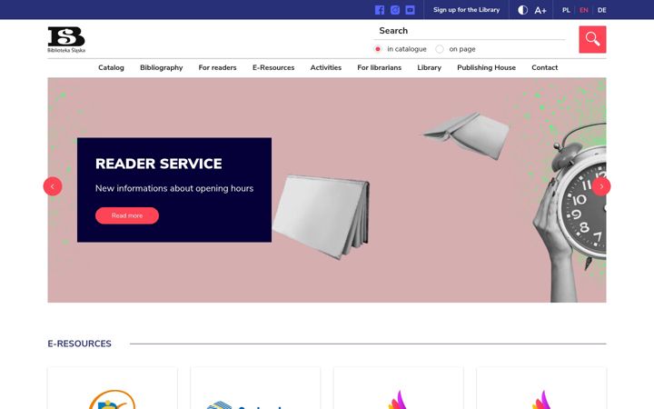 Screenshot of bs.katowice.pl