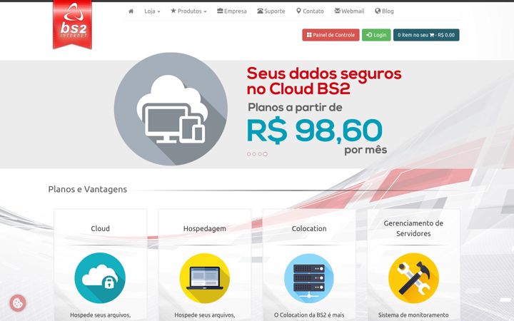 Screenshot of bs2.com.br