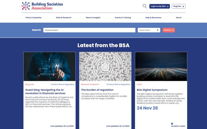 Screenshot of bsa.org.uk