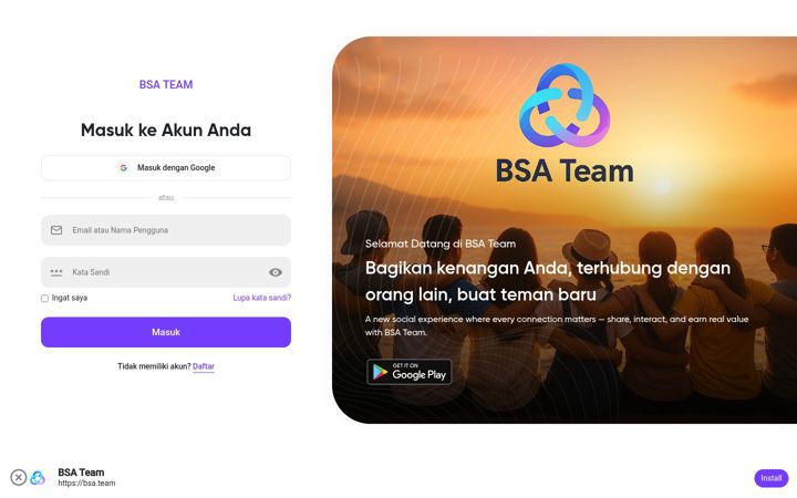 Screenshot of bsa.team