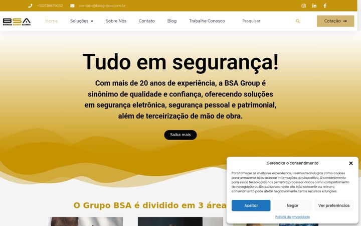Képernyőkép: bsagroup.com.br