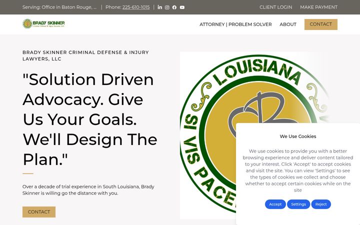 Screenshot of bsajustice.com