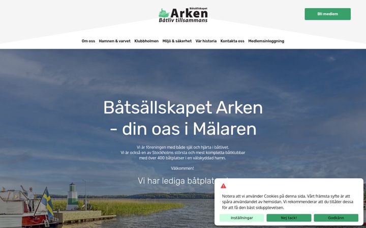Screenshot of bsarken.se