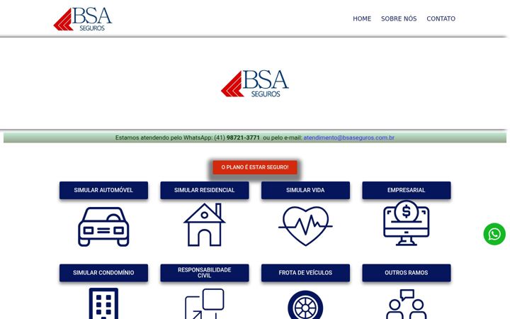Képernyőkép: bsaseguros.com.br