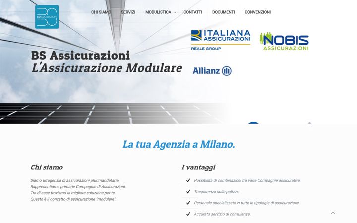 Screenshot of bsassicurazioni.it