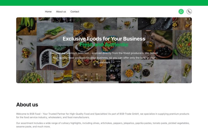 Screenshot of bsb-food.com