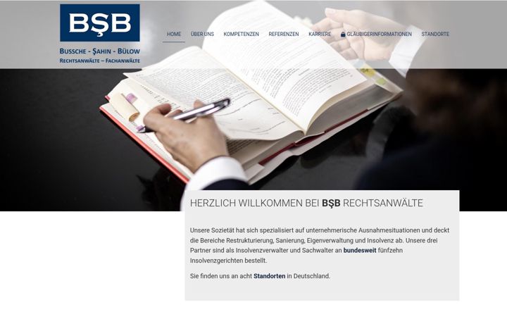 Skærmbillede af bsb-inso.de