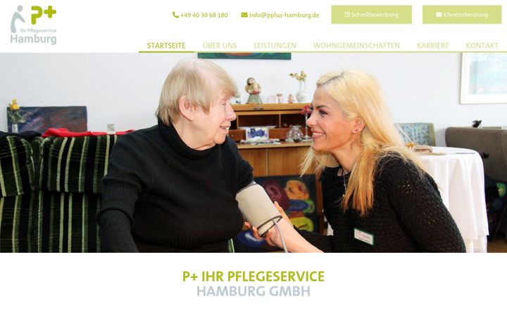 Snímek obrazovky bsb-pflegedienst.de
