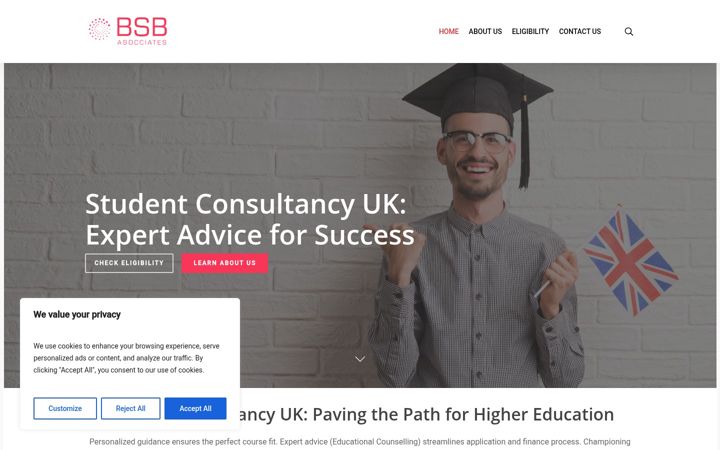 Screenshot of bsbassociates.co.uk