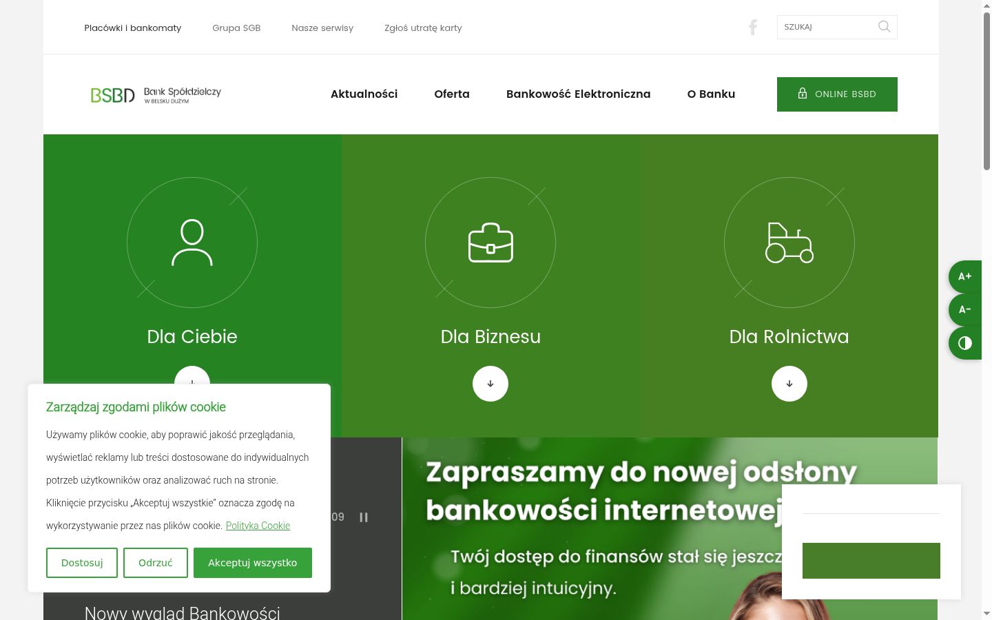 Snímek obrazovky baneru souhlasu zobrazeného před jakoukoli interakcí