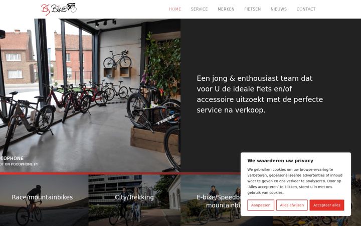 Zrzut ekranu bsbike.be