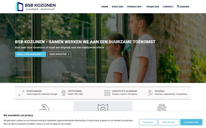 Captura de ecrã de bsbkozijnen.nl
