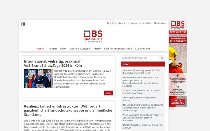 Screenshot of bsbrandschutz.de