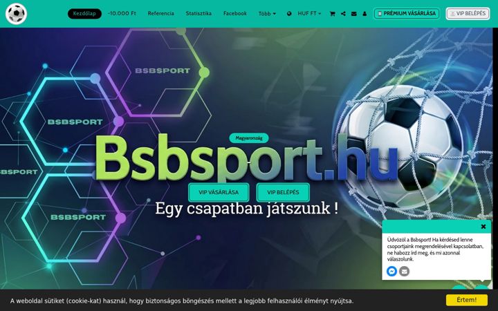 Screenshot of bsbsport.hu