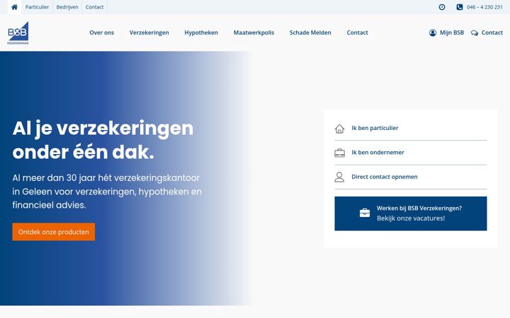 Screenshot of bsbverzekeringen.nl