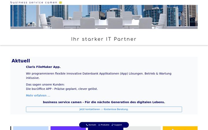 Screenshot of bsc-it.ch