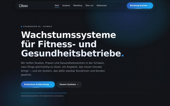 Screenshot of bsc-swiss.ch