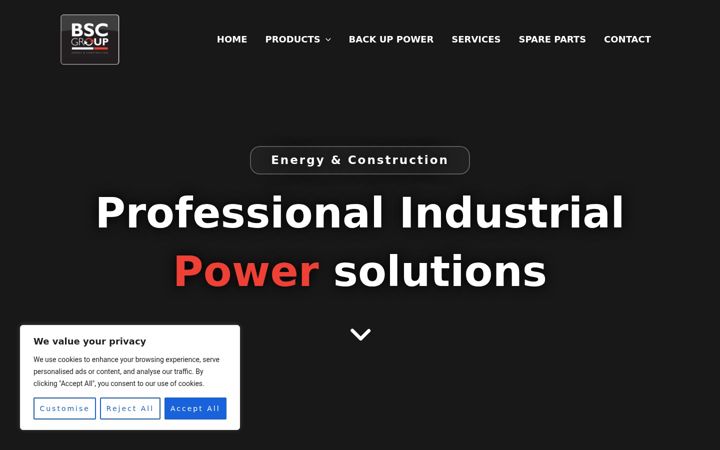 Screenshot of bscgroup.eu