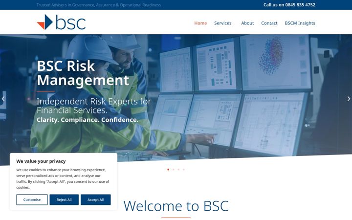 Screenshot of bscman.com