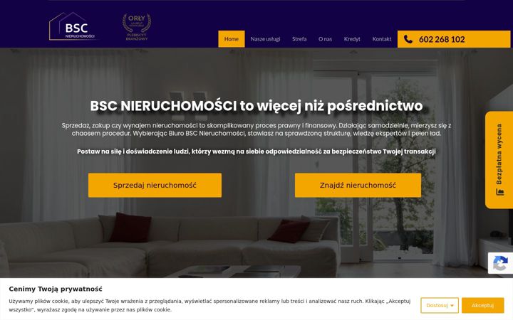 Screenshot of bscnieruchomosci.pl