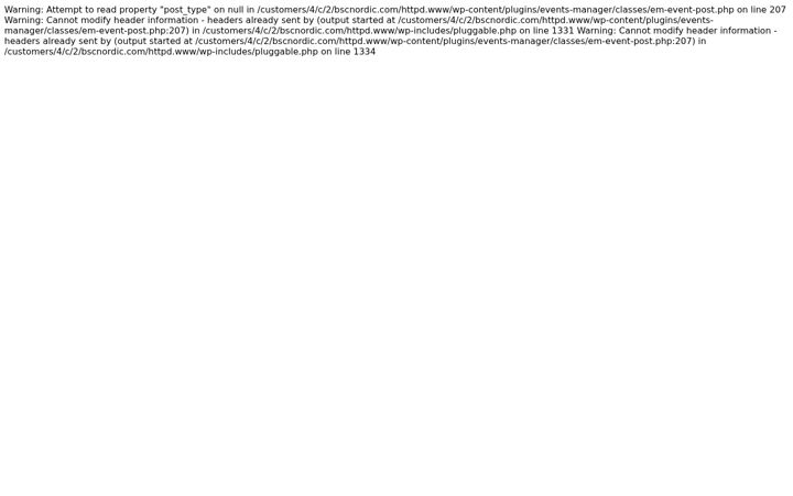 Screenshot of bscnordic.com