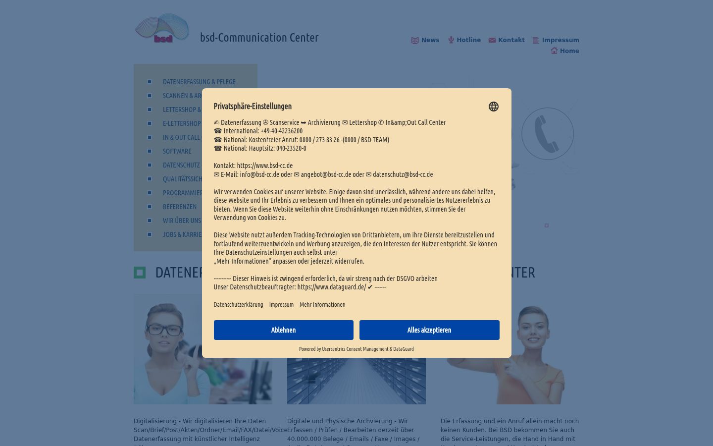 Sutikimo reklamjuostės, rodytos prieš bet kokią sąveiką, ekrano kopija