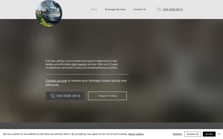 Screenshot of bsdrain.co.uk