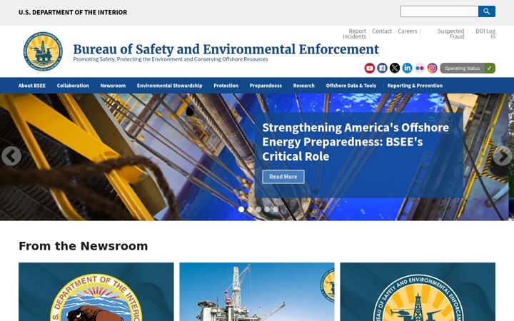 Screenshot of bsee.gov