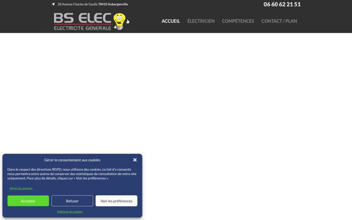 Screenshot του bselec-electricite.fr