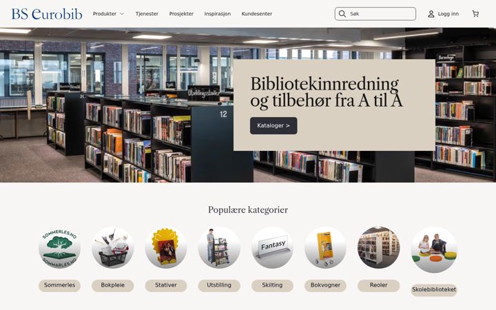 Screenshot of bseurobib.no